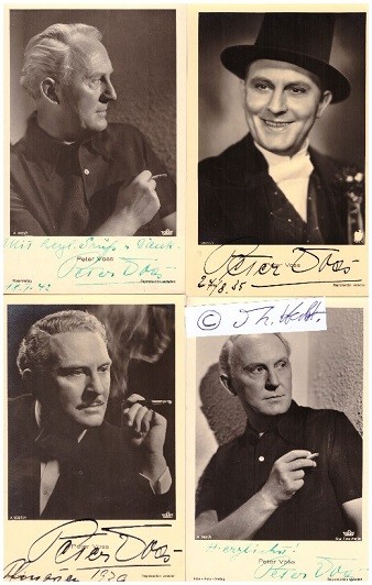 PETER VOSS (Peter Voß, 1891-1979) deutscher Schauspieler, meist als Liebhaber und Bonvivant in UFA-Spielfilmen