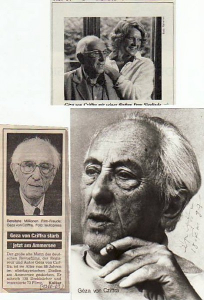 GEZA VON CZIFFRA (1900-89) ungarisch-deutscher Filmregisseur und Drehbuchautor / hungarian-german director and writer