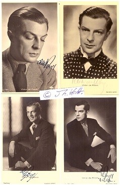 VIKTOR DE KOWA (Victor de Kowa, 1904-73) deutscher Theater- und Filmschauspieler, Chansonsänger, Regisseur, Erzähler und Komödiendichter-
