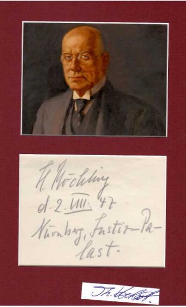 HERMANN RÖCHLING (1872-1955) deutscher Montanunternehmer. Während des Zweiten Weltkrieges war er Wehrwirtschaftsführer und Mitglied des Wehrwirtschaftsrates. Mit seinem Unternehmen Saar Röchling war er maßgeblich an den Entwicklungen von Militärtechnik in der NS-Zeit beteiligt (Röchling-Speere). Im Jahr 1898 übernahm Röchling von seinem Vater Carl (1827–1910) die Völklinger Hütte. Im Vorfeld der für 1935 angesetzten Saarabstimmung gründete sich 1933 auf Initiative von Hermann Röchling hin die Deutsche Front, die für den Anschluss des Saargebiets an das Deutsche Reich eintrat. 1946 verhaftet.