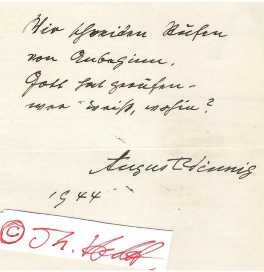 AUGUST WINNIG (1878-1956) deutscher Politiker und Schriftsteller, Reichskommissar für Ost- u. Westpreußen, am Kapp-Putsch beteiligt