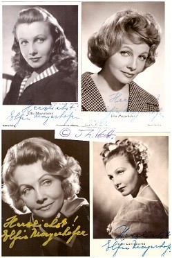ELFIE MAYERHOFER (1915-92) österreichische Filmschauspielerin und Opernsängerin (Sopran), durch Presse und Publikum den Beinamen die Wiener Nachtigall.