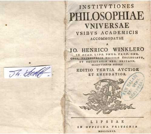 JOHANN HEINRICH WINKLER (WINCKLER, 1703-70) deutscher Philosoph, Philologe, Naturforscher und Rektor der Universität Leipzig. Er erkannte als Erster, dass die elektrische Wolkenladung die Ursache eines Gewitters sei und sich durch Blitze zur Erde entlade.