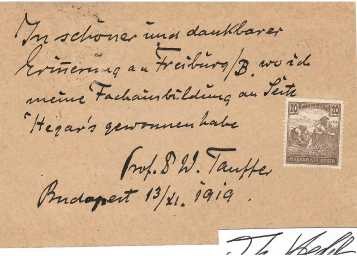 VILMOS TAUFFER (1851-1934) Professor Dr.med, ungarischer Geburtshelfer, Gynäkologe und Universitätsprofessor. Er war ein Pionier auf seinem Gebiet in Ungarn, gründete eine Schule und reformierte die Hebammenausbildung und gehörte zu den führenden