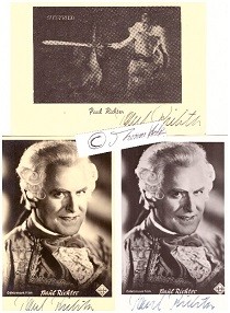 PAUL RICHTER (1895-1961) österreichischer Schauspieler, seine wohl bekannteste Rolle ist die des Siegfried in Fritz Langs monumentalem Stummfilmklassiker Die Nibelungen von 1924