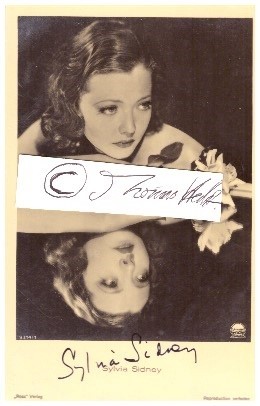 SYLVIA SIDNEY (1910-99) American stage, screen and film actress whose career spanned over 70 years