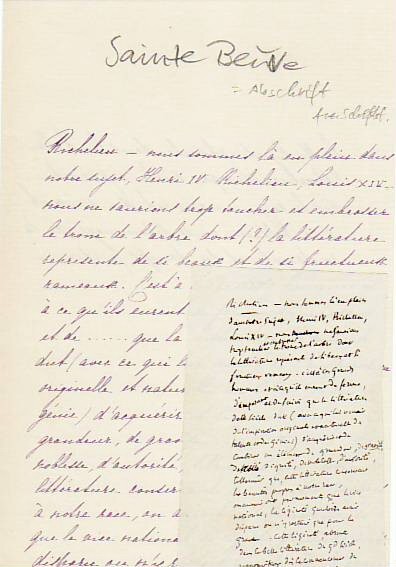 Charles Augustin SAINTE-BEUVE (1804-69) Professor Dr. , französischer Kritiker und Schriftsteller