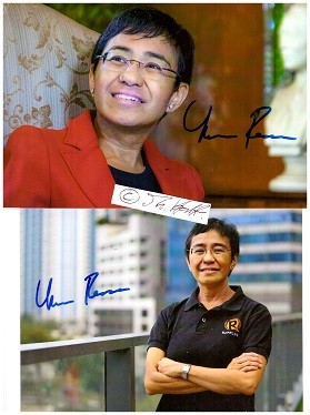 MARIA RESSA (1963) philippinische Journalistin und Autorin, 2021 Friedensnobelpreis. Sie ist Mitgründerin, Geschäftsführerin und Chefredakteurin des Online-Nachrichtenportals Rappler und war fast zwei Jahrzehnte lang als leitende Investigativreporterin für CNN International in Südostasien tätig. / Filipino-American journalist and Nobel Peace laureate