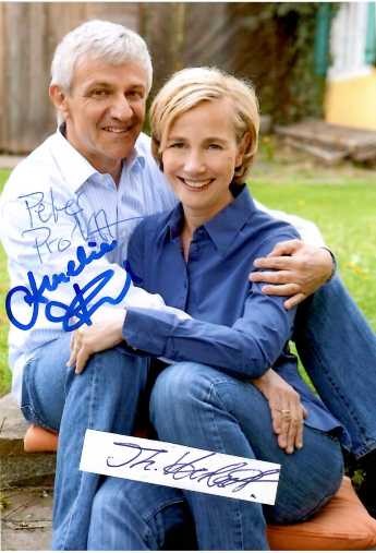 AMELIE FRIED (1958) deutsche Fernsehmoderatorin, Schriftstellerin & PETER PROBST (1957) ihr Ehemann, dt. Drehbuchautor und Schriftsteller, Grimme-Preis 2012