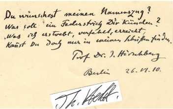 JULIUS HIRSCHBERG (1843–1925) deutscher Augenarzt, Ophthalmologe und Medizinhistoriker. Nach Hirschberg ist der Hirschberg-Test benannt, ein Verfahren zur Bestimmung des qualitativen Ausmaßes eines manifesten Schielens. Ferner führte Hirschberg die erste veröffentlichte Magnetextraktion metallischer Fremdkörper aus dem Auge aus,[3] und begründete damit 1885 die Verwendung von Elektromagneten in der Augenheilkunde. / german eye doctor, ophtamologist