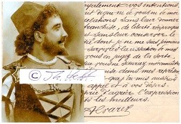 ALBERT ALVAREZ (Albert Raymond Alvarez, 1861-1932) französischer Opernsänger (Tenor), zunächst Militär-Kapellmeister, Grand Opera Paris