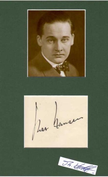 MAX HANSEN (1897-1961) dänisch-deutscher Kabarettist, Filmschauspieler und Operettensänger (Tenor), scharfzüngige Spott-Chansons, verheiratet mit Lizzi Waldmüller