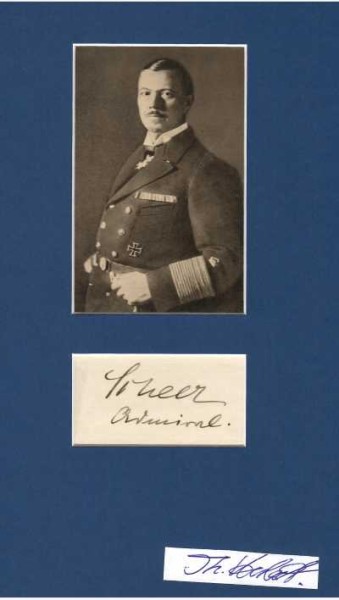 REINHARD SCHEER (1863-1928) deutscher Admiral im Ersten Weltkrieg, der die Hochseeflotte in der Skagerrakschlacht, einer der größten Seeschlachten der Geschichte, kommandierte; Pour le Mérite, Großkreuz des Militär-Max-Joseph-Ordens u.v.m.