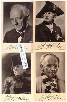 OTTO GEBÜHR (1877-1954) deutscher Schauspieler. Berühmt wurde er in der Rolle des Preußenkönigs Friedrich des Großen, die er zwischen 1920 und 1942 in zwölf Filmen spielte.