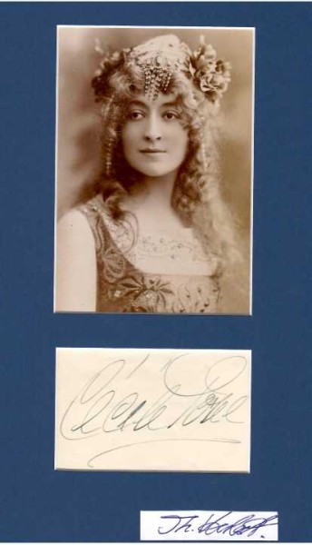 CECILE SOREL (1873-1966) Comtesse de Ségur by marriage, französische Schauspielerin, Komikerin, French comic actress. She enjoyed great popularity and was known for her extravagant costumes.