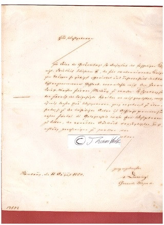 WILHELM VON DOERING (1791-1866) preußischer Generalleutnant, Kommandeur der 1. Infanterie-Brigade, Kommandeur der preußischen Truppen in Hamburg