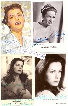 KATHARINA MAYBERG (1924-2007) spielte u.a. in Die schöne Müllerin (54), Dr. Crippen lebt (58) und Der Schimmelreiter (78)