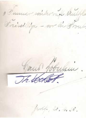 HANS ZÖBERLEIN (1895-1964) nationalsozialistischer deutscher Schriftsteller und SA-Brigadeführer. Wegen mehrfachen Mordes kurz vor dem Ende des Zweiten Weltkriegs erhielt er später die Todesstrafe, die aber nicht vollstreckt wurde. Er erhielt das Eisernes Kreuz (1914) II. und I. Klasse, Bayerische Goldenen Tapferkeitsmedaille (höchste bayerische Kriegsauszeichnung für Unteroffiziere und Mannschaften, hier war er Präsident des Ordens), Goldenes Parteiabzeichen der NSDAP, Blutorden (aufgrund seiner Teilnahme am Hitler-Ludendorff-Putsch 1923), Literaturpreis der Landeshauptstadt München 1933, Kulturpreis der SA 1938