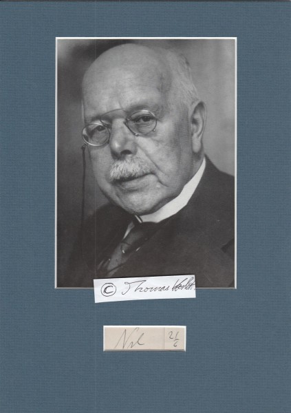 WALTHER NERNST (1864-1941) Professor Dr., NOBELPREIS FÜR CHEMIE 1920 für seine Arbeiten in der Thermochemie, deutscher Physiker und Chemiker, Mitbegründer der Physikalischen Chemie