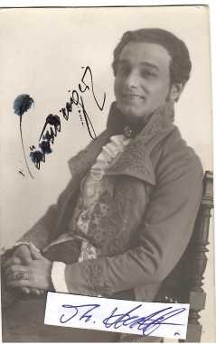 ROBERT NÄSTLBERGER (1886-1942) österreichischer Sänger (Tenor), Librettist, Regisseur, zunächst Leutnant in der österreichisch-ungarischen Armee / austrian opera singer