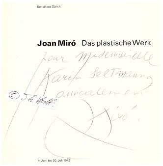 JOAN MIRO (Joan Miró i Ferrà, 1893-1983) spanisch-katalanischer Maler, Grafiker, Bildhauer und Keramiker