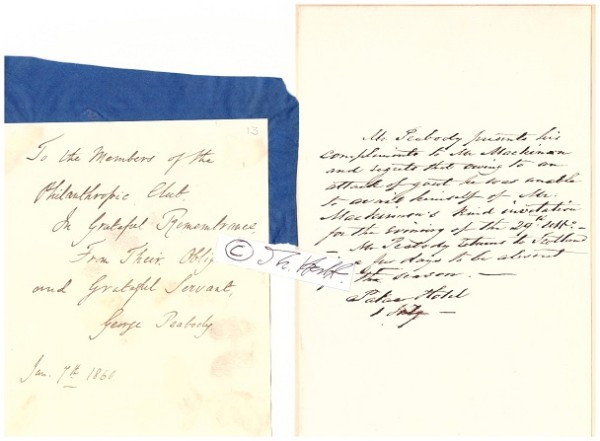 GEORGE PEABODY (1795-1869) US-amerikanischer Geschäftsmann und Investmentbanker sowie der größte Philanthrop seiner Zeit in den Vereinigten Staaten und Großbritannien