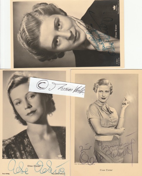 ELSE ELSTER (1910-98) deutsche Schauspielerin, Sängerin und Kabaretttistin; u.a. in dem Propagandafilm Jud Süß, Beziehung zu dem Berliner Polizeipräsidenten Wolf Heinrich Graf von Helldorf