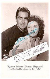 TYRONE POWER (1914-58) US-amerikanischer Film- und Theaterschauspieler, er wurde vor allem durch seine Hauptrollen in Abenteuerfilmen wie Im Zeichen des Zorro und Der Seeräuber zum Hollywood-Star