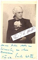 ERICH WITTE (1911-2008) deutscher Theaterschauspieler, Opernsänger (Tenor) und Opernregisseur, Kammersänger, Ehrenmitglied der Deutschen Staatsoper. Er stand 1944 in der Gottbegnadeten-Liste des Reichsministeriums für Volksaufklärung und Propaganda.