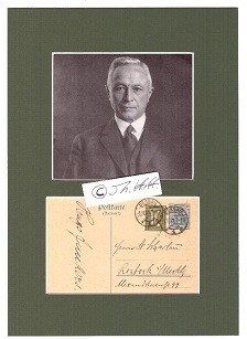 HUGO JUNKERS (1859-1935) Prof.Dr., deutscher Ingenieur, Flugzeugkonstrukteur und Unternehmer (Junkers-Werke), u.a. Ju 52 (auch bekannt als Tante Ju)