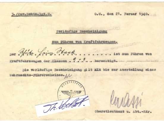 WILHELM CRISOLLI (1895-1944) deutscher Generalleutnant, Ritterkreuzträger - ?