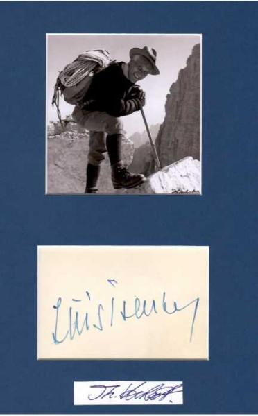 LUIS TRENKER (1892-1990) Regisseur/Autor/Bergpionier / director, author, mounteneer