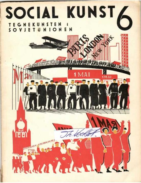 SOCIAL KUNST 6, Sovjetrussisk Tegnekunst (dänische Zeitschrift/ danish paper)
