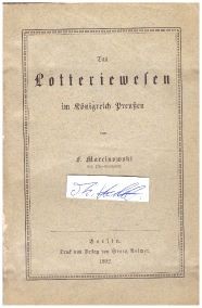 F. MARCINOWSKI Geh. Ober-Finanzrath