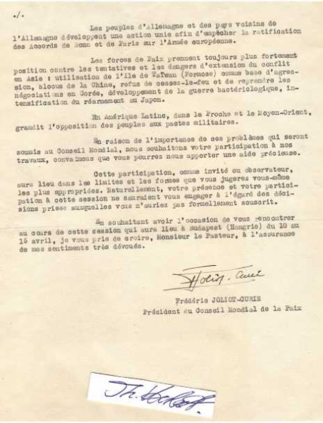 FEDERIC JOLIOT-CURIE (1900-58) frz. Atomphysiker , Chemie-Nobelpreis 1935 zusammen mit seiner Ehefrau Irene Joliot-Curie für ihre gemeinsam durchgeführten Synthesen von neuen radioaktiven Elementen, Schwiegersohn von Marie Curie