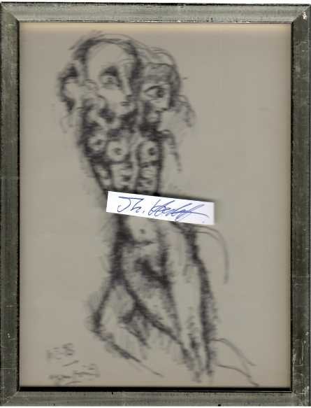 EHRENFRIED VIOLA (1917-2009) informeller Berliner Kunstmaler, in Schlesien geboren. Er studierte an der Hochschule für Bildende Künste Berlin bei Franz Lenk und Fritz Burmann und war dort später selber als Professor tätig. In den 1950er Jahren, unmittelbar nach seinem Studium - wo er Bernard Schultze kennenlernte - wurde er von der Galerie Rosen vertreten. Er war auch mit dem Informel-Künstler Wols (Wolfgang Schulze) über Jahrzehnte eng befreundet. - "Viola ist unerschöpflich im Erfinden und Verarbeiten immer neuer Zeichengewebe. Er knüpft zeichnend dekorative Strukturen aus Kleinformen, aus Punkten, Kreisen, Wellen, parallelen Linien und Liniengespinsten, aus Würfelmustern, aus geometrischen und organischen Ornamenten