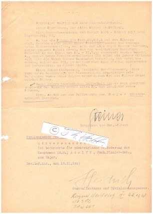 RICHARD HEIDRICH (1896-1947) deutscher General der Fallschirmtruppe im Zweiten Weltkrieg, Schlacht um Monte Cassino, Ritterkreiz des Eisernen Kreuz mit Eichenlaub und Schwertern // German paratroop general during World War II, recipient of the Knight's Cross of the Iron Cross with Oak Leaves and Swords