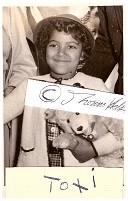 TOXI (Elfie Fiegert, 1946) Kinderstar, deutsche ehemalige Filmschauspielerin, sogenanntes Besatzungskind, eines der Brown Babies der Nachkriegszeit, 1952 mit Toxi berühmt geworden