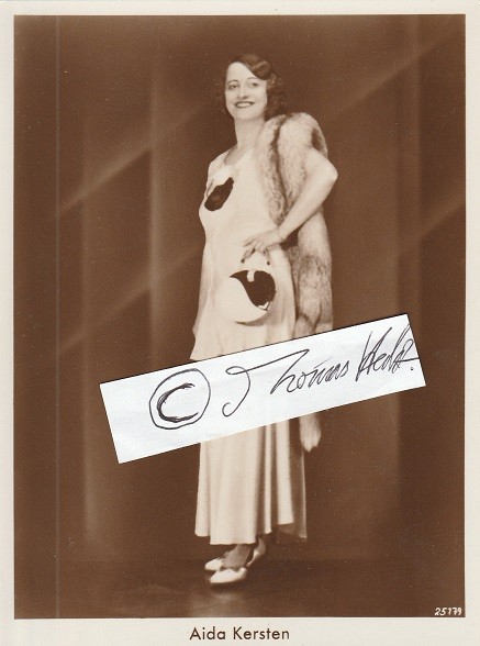 AIDA KERSTEN (Daten unbekannt) dt. Sängerin, Varieteekünstlerin