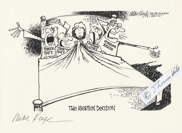 MIKE KEEFE (1946) US-amerikanischer Karikaturist, Zeichner, Cartoonist, Illustrator, Grafiker, vor allem für seine Arbeiten bei The Denver Post bekannt