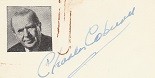CHARLES COBURN (1877-1961) US-amerikanischer Schauspieler, OSCAR 1943, spielte u.a. unter Alfred Hitchcock und mit Marilyn Monroe. Ein stetes Markenzeichen von Coburn waren vor allem Monokel und Zigarre, die er in zahlreichen Filmen bei sich trug..