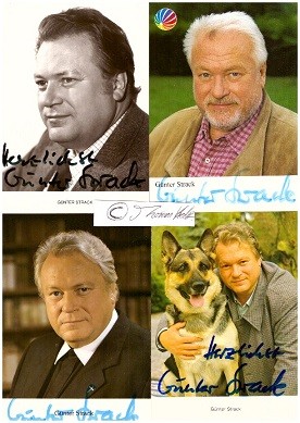 GÜNTER STRACK (1929-99) dt. Schauspieler, in über 400 verschiedenen Rollen im Theater, Film und Fernsehen zu sehen, Zusammenarbeit mit Alfred Hitchcock für Der zerrissene Vorhang