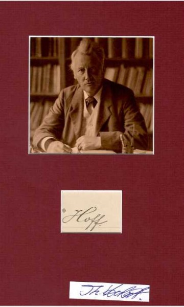 JACOBUS HENRICUS VAN´T HOFF (1852-1911) Professor Dr., niederländischer Chemiker und der erste Nobelpreisträger für Chemie. Van ’t Hoff erforschte die Chiralität von Kohlenstoffverbindungen, die Änderung der physikalischen Eigenschaften in Abhängigkeit von der Zahl der Teilchen in einer Lösung sowie die Kinetik von chemischen Reaktionen und ihre Temperaturabhängigkeit.