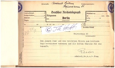 ERICH RAEDER (1876-1960) dt. Großadmiral, Oberbefehlshaber der Kriegsmarine 1935-43