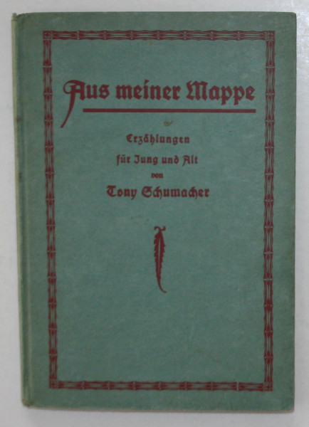 TONY SCHUMACHER (1848-1931) dt. Schriftstellerin, gehörte neben Thekla von Gumpert, Isabella Braun, Ottilie Wildermuth, Johanna Spyri und Agnes Sapper zu den renommiertesten Kinderbuchautorinnen des 19. und beginnenden 20. Jahrhunderts, auch Zeichnerin, Tassen-, Krippen- und Puppensammlerin