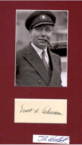 ERNST A. LEHMANN ( 1886 in Ludwigshafen am Rhein - 7. Mai 1937 in Lakehurst mit Luftschiff LZ 129 Hindenburg) deutscher Luftschiffkapitän