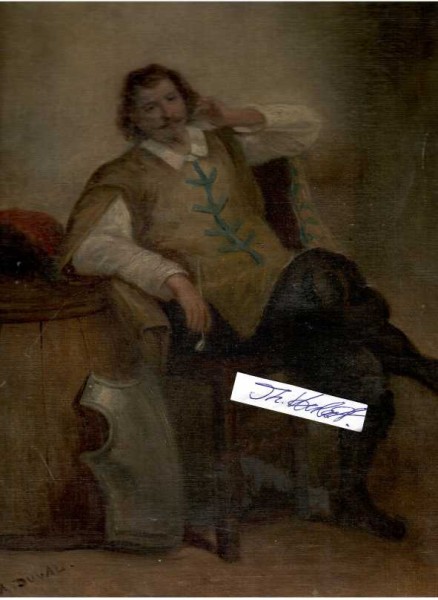 A. DUVAL (möglicherweise : AMAURY DUVAL, Eugène Emmanuel Amaury Pineux, 1808-85, französischer akademischer Maler)