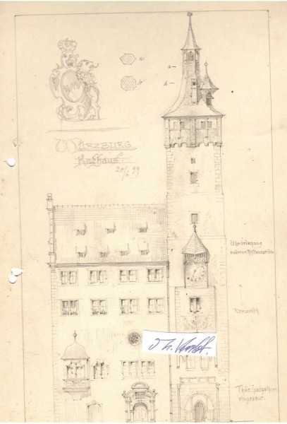 WÜRZBURG (1899) - FRIEDRICH BOLTE (Daten unbekannt, aus Berlin) Stadtbauinspektor in KÖLN