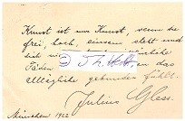 JULIUS GLESS (1886-1967) deutscher Opernsänger, Baß / german opera singer