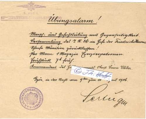 SERTU / SESTU (Daten unbekannt) österreichischer Generalmajor, Kommandeur des K.u.K. 65. Infanteriebrigadekommando